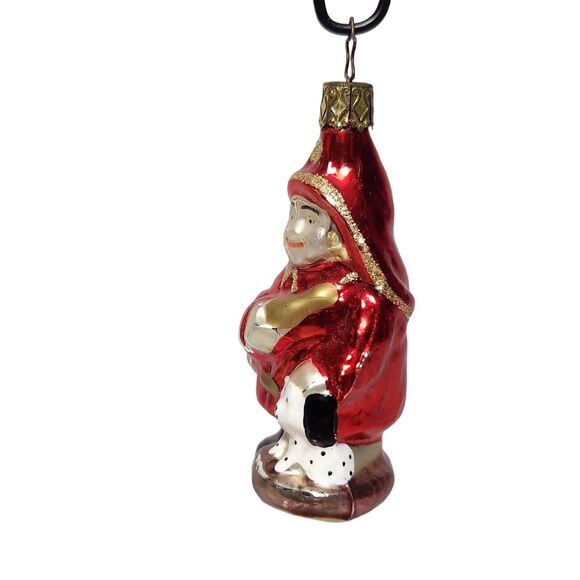 VTG FIREFIGHTER DALMATIAN CHRISTMAS ORNAMENT GERMANY MERCURY BLOWN GLASS EUC - Picture 4 of 6